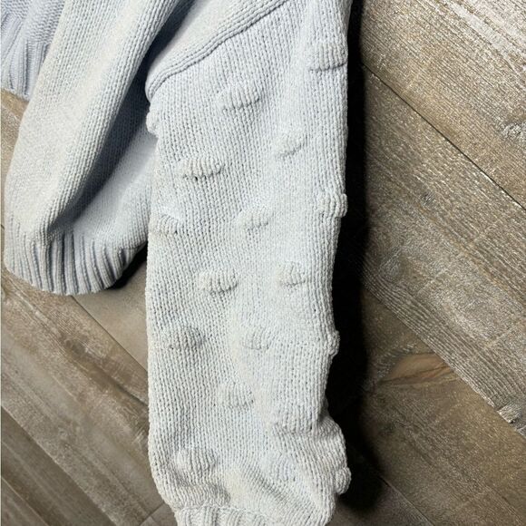 Moon & Madison XS baby blue dotted cardigan XS open front - Picture 4 of 4